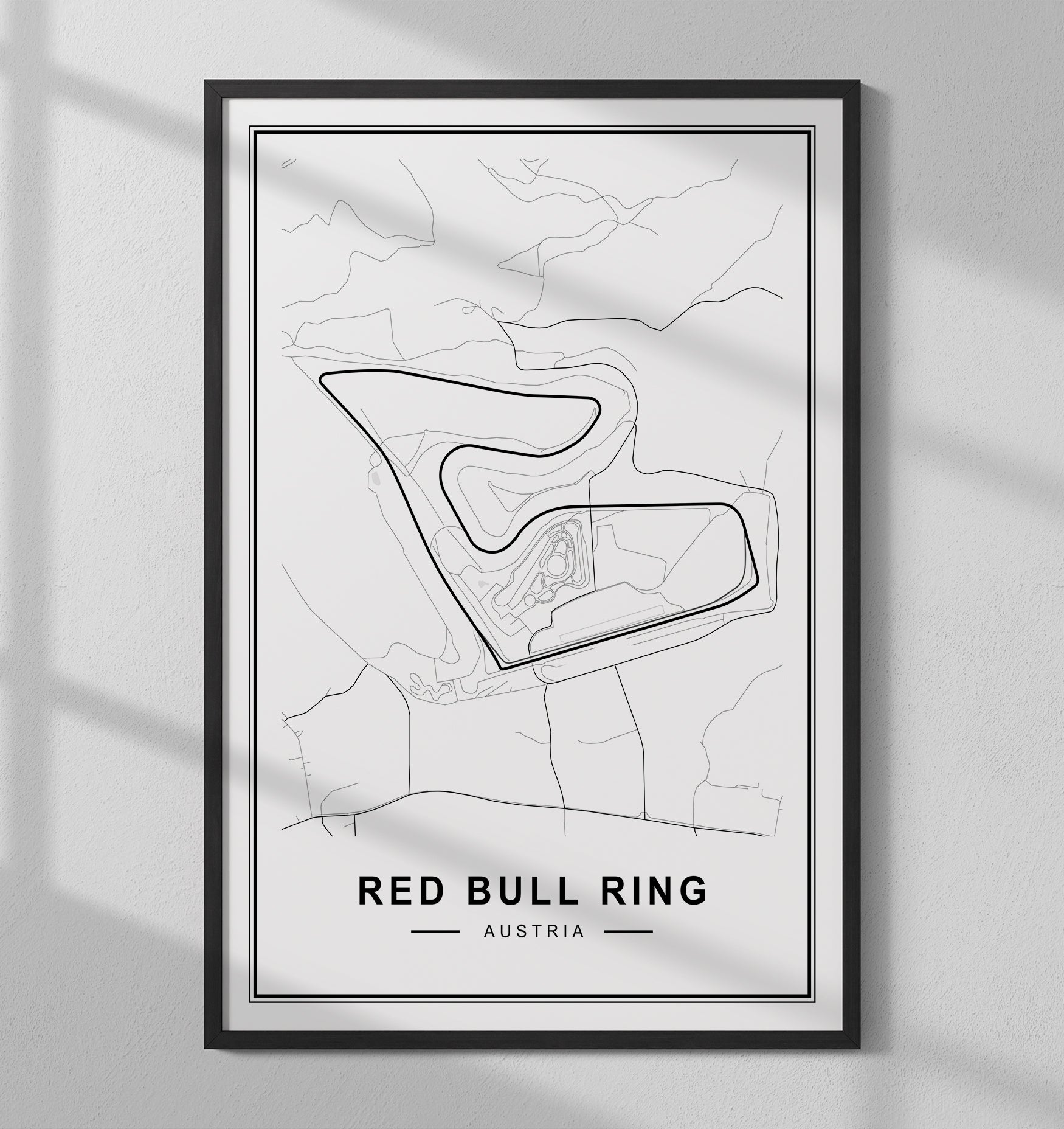 Formule 1 Red Bull Ring Oostenrijk Circuit Track Poster Muur Decoratie Schilderij
