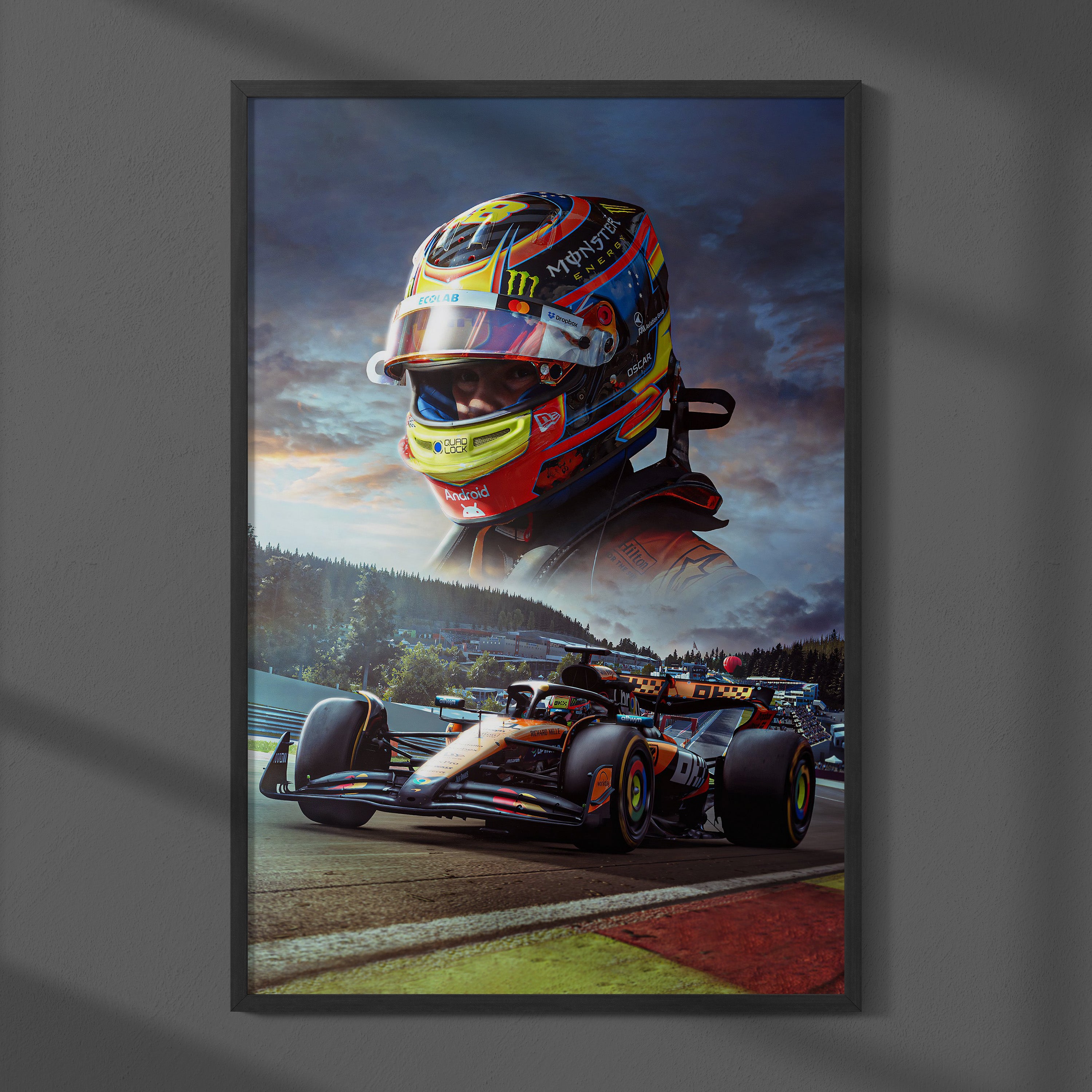 Oscar Piastri – F1 Racing Poster
