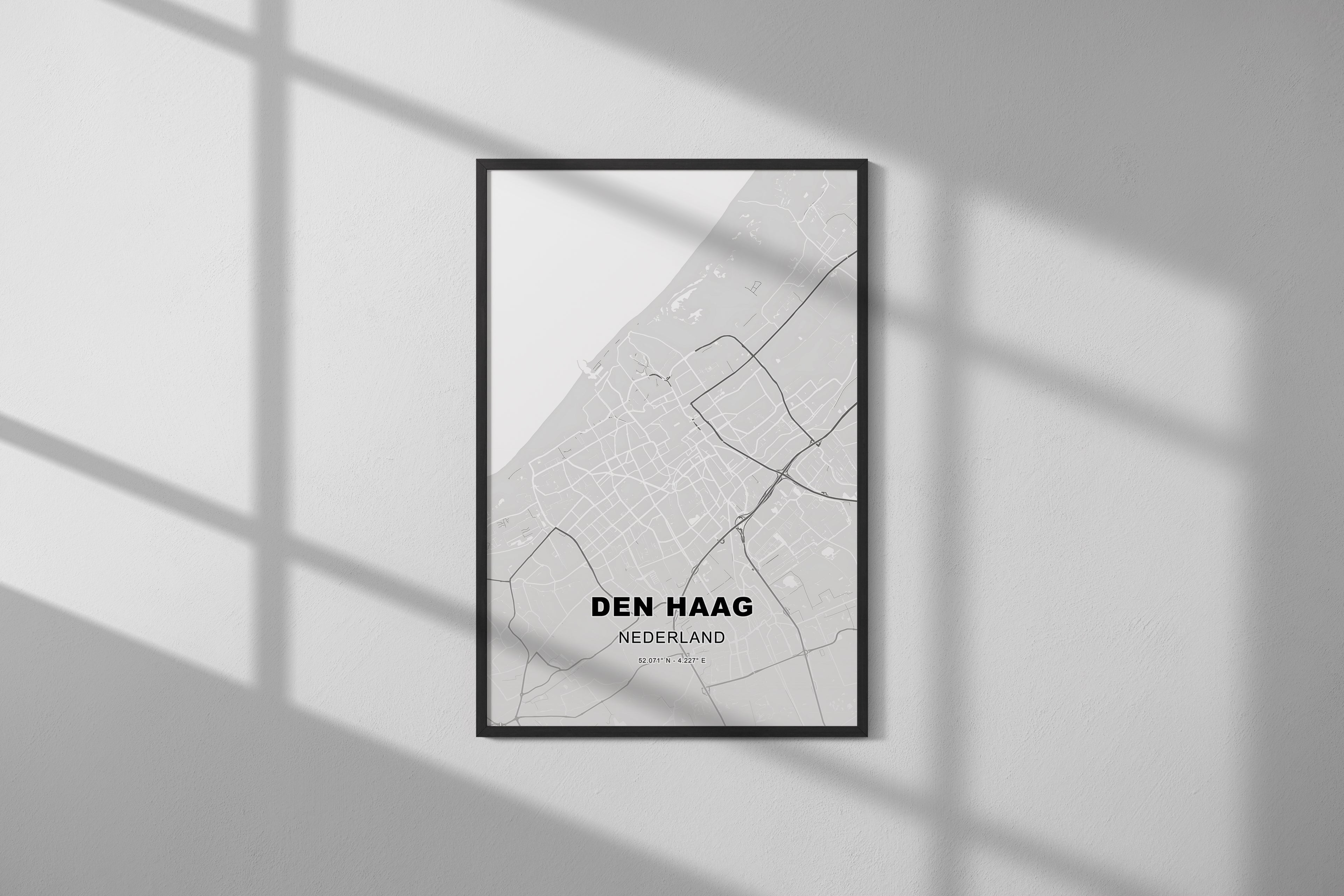 Den Haag, Nederland - Kaart - Poster
