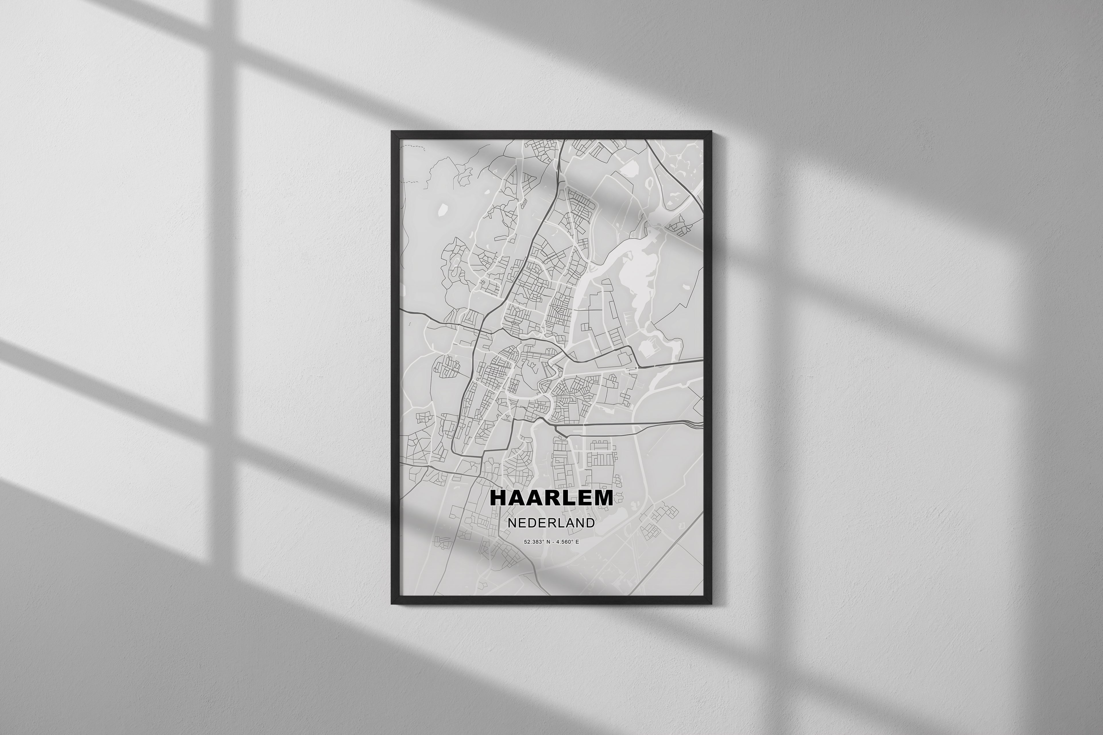 Haarlem, Nederland - Kaart - Poster