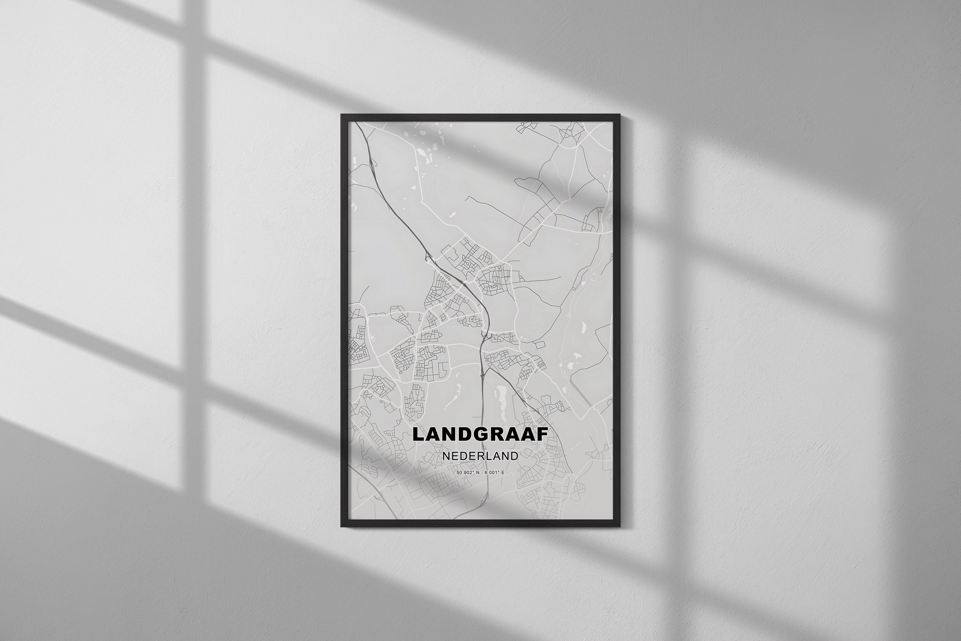 Landgraaf, Nederland - Kaart - Poster