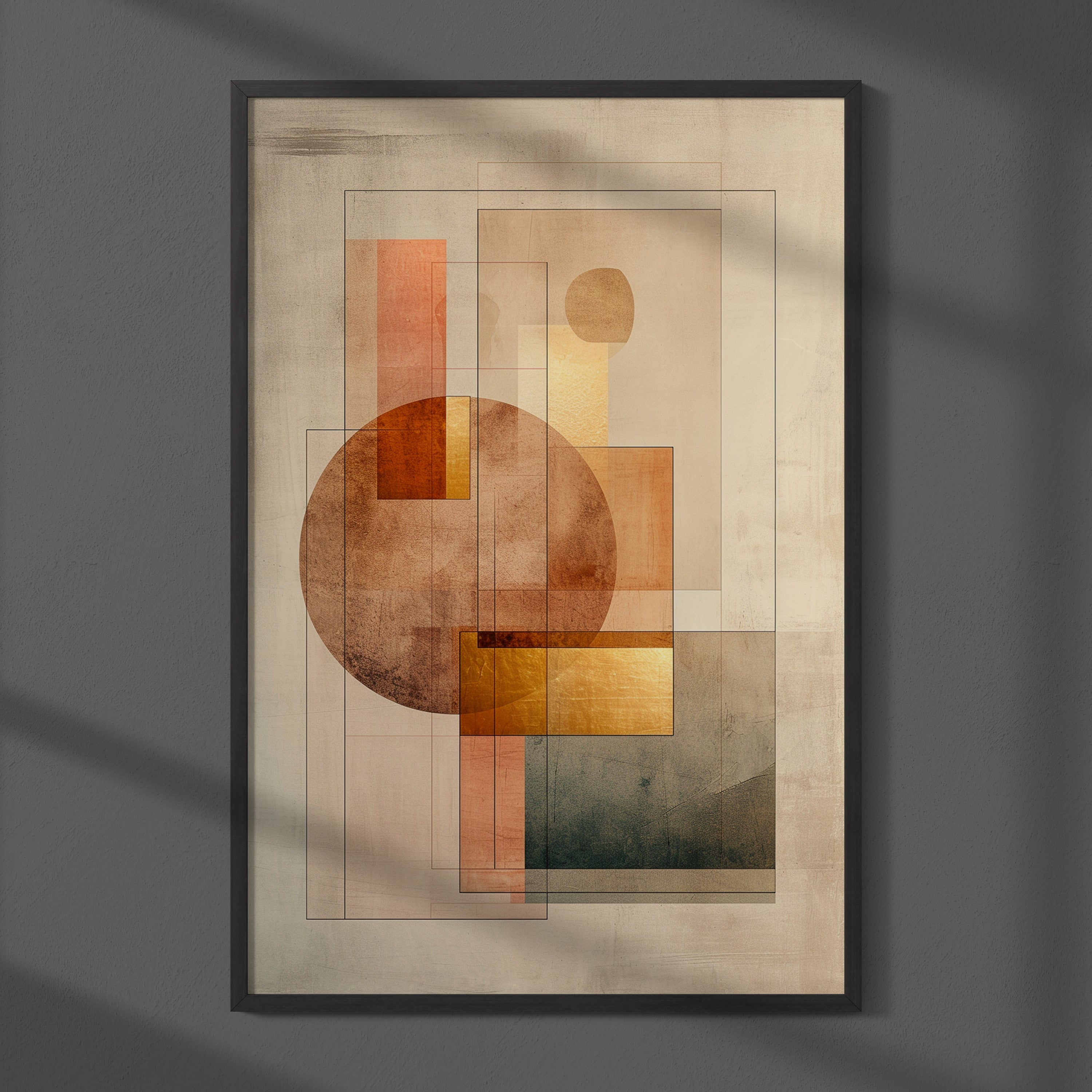 Abstract Art Print - Depth in Form