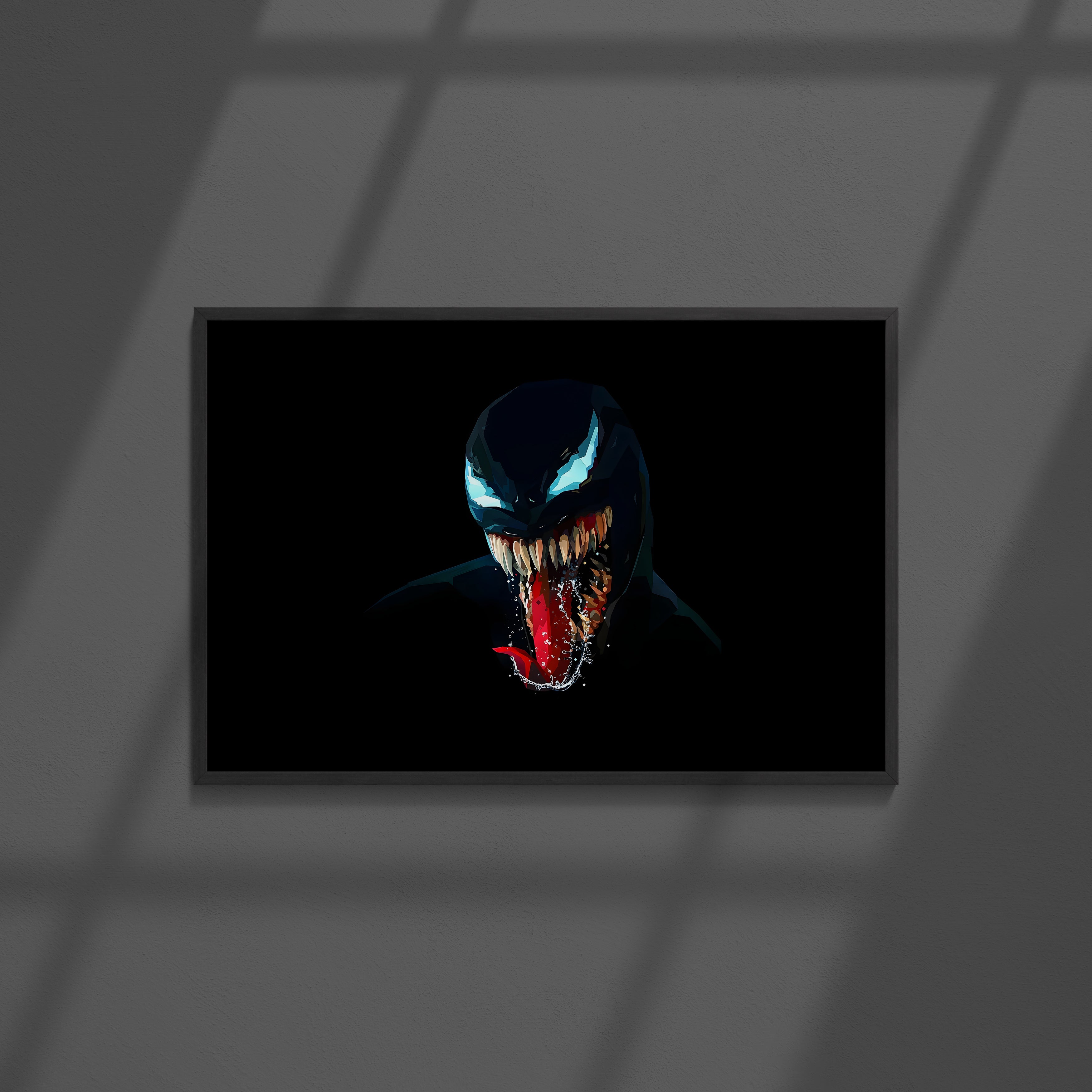 Venom Marvel Abstract Poster