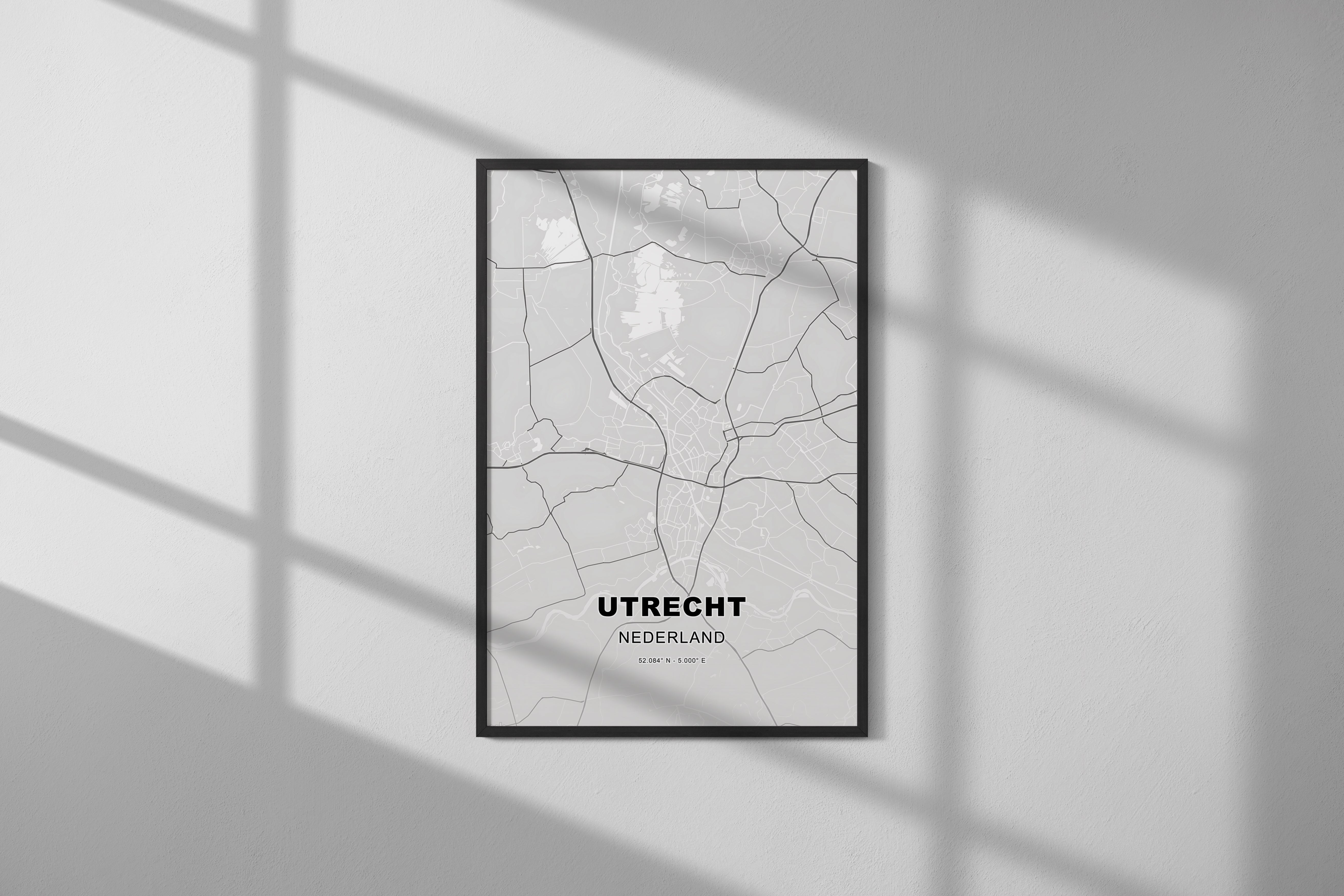 Utrecht, Nederland - Kaart - Poster