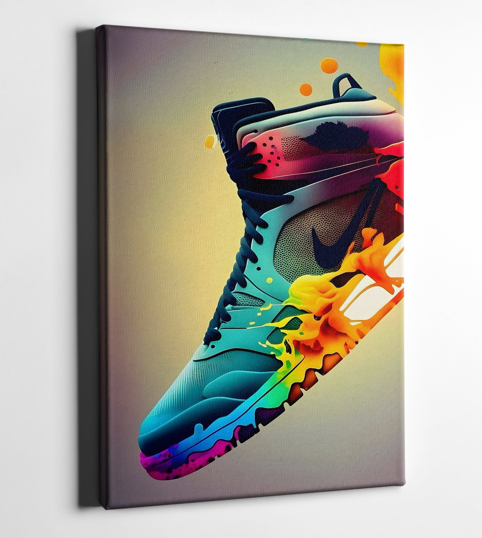 Nike Sneaker Canvas Schilderij - Inclusief Ophangsysteem